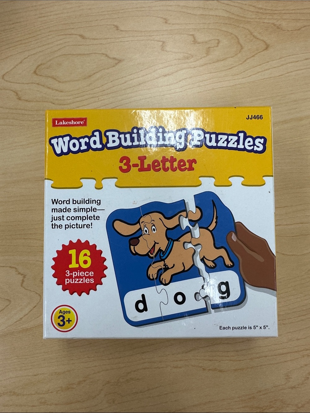 Word Building Puzzles 3-Letter - Yellow/Blue